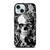 SKULL ON BLACK LACE iPhone 15  Case Cover