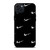 BLACK NIKE LOGO PATTERN iPhone 15 Plus Case
