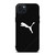 PUMA LOGO BLACK LEATHER iPhone 15 Plus Case