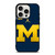 MICHIGAN WOLVERINES BLUE LOGO iPhone 15 Pro Case