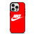 NIKE SWOOSH LOGO RED iPhone 15 Pro Case
