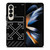 OFF WHITE BLACK CARBON Samsung Galaxy Z Fold 4 Case Cover