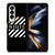 OFF WHITE LOGO CENTER STRIPE Samsung Galaxy Z Fold 4 Case Cover