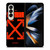 OFF WHITE RED CIRCUIT Samsung Galaxy Z Fold 4 Case Cover