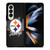 PITTSBURGH STEELERS LOGO NFL Samsung Galaxy Z Fold 4 Case Cover PITTSBURGH STEELERS LOGO NFL Samsung Galaxy Z Fold 4 Case Cover