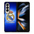 REAL MADRID LOGO BLUE LIGHT Samsung Galaxy Z Fold 4 Case Cover REAL MADRID LOGO BLUE LIGHT Samsung Galaxy Z Fold 4 Case Cover