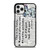 LILO AND STITCH QUOTES Disney iPhone 11 Pro Case