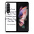 FRIENDS QUOTE GOODBYE Samsung Galaxy Z Fold 3 Case Cover
