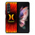 HURLEY ORANGE BLACK LOGO Samsung Galaxy Z Fold 3 Case Cover