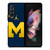 MICHIGAN WOLVERINES BLUE LOGO Samsung Galaxy Z Fold 3 Case Cover