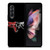 OUTLAW LOGO RED SILVER METAL Samsung Galaxy Z Fold 3 Case Cover