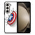 CAPTAIN AMERICA SHIELD 3D Samsung Galaxy Z Fold 5 Case Cover
