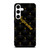 SUPREME BLACK PATTERN GOLD Samsung Galaxy S24 Case