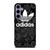 ADIDAS LOGO BLACK FLORAL Samsung Galaxy S24 Plus Case