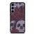 BLACK SKULLS AND ROSES Samsung Galaxy S24 Plus Case