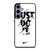 NIKE LOGO JUST DO IT GLITCH BLACK Samsung Galaxy S24 Plus Case