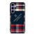 TOMMY HILFIGER RED BLACK PATTERN Samsung Galaxy S24 Plus Case
