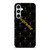 SUPREME BLACK PATTERN GOLD Samsung Galaxy S23 FE Case
