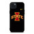 IOWA STATE FOOTBALL BLACK WALLPAPER iPhone 15 Plus Case