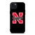 NEBRASKA HUSKERS UNIVERSITY FOOTBALL TEAM LOGO iPhone 15 Plus Case