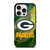 GREEN BAY PACKERS ART FOOTBALL iPhone 15 Pro Case