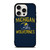 MICHIGAN WOLVERINES FOOTBALL HELMET iPhone 15 Pro Case
