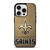 NEW ORLEANS SAINTS LOGO AND BACKGROUND iPhone 15 Pro Case