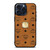 MCM WORLD WIDE BROWN LEATHER EMBLEM iPhone 15 Pro Max Case