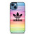 ADIDAS SHOES LOGO RAINBOW iPhone 14 Case