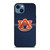AUBURN TIGERS FOOTBALL CARBON BLUE LOGO iPhone 14 Case AUBURN TIGERS FOOTBALL CARBON BLUE LOGO iPhone 14 Case