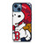 BOSTON RED SOX BASEBALL SNOOPY iPhone 14 Case