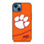 CLEMSON TIGERS FOOTBALL LOGO NIKE iPhone 14 Case