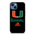 MIAMI HURRICANES ADIDAS iPhone 14 Case