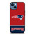 NEW ENGLAND PATRIOTS STRIPS FOOTBALL LOGO iPhone 14 Case