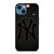 NEW YORK YANKEES BASEBALL MLB BLACK iPhone 14 Case