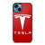 TESLA MOTORS RED LOGO iPhone 14 Case