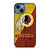 WASHINGTON REDSKINS NFL ART iPhone 14 Case