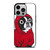 BOSTON TERRIER IN A RED HOODIE iPhone 14 Pro Case
