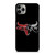 OUTLAW LOGO RED SILVER METAL iPhone 11 Pro Max Case