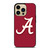 ALABAMA CRIMSON TIDE INITIAL iPhone 14 Pro Max Case