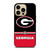 GEORGIA BULDOGS STRIPS iPhone 14 Pro Max Case