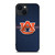 AUBURN TIGERS FOOTBALL CARBON BLUE LOGO iPhone 14 Plus Case AUBURN TIGERS FOOTBALL CARBON BLUE LOGO iPhone 14 Plus Case