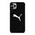 PUMA LOGO BLACK LEATHER iPhone 11 Pro Max Case