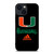 MIAMI HURRICANES ADIDAS iPhone 14 Plus Case