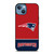 NEW ENGLAND PATRIOTS STRIPS FOOTBALL LOGO iPhone 13 Case