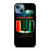 UM MIAMI HURRICANES NFL THUNDER iPhone 13 Case