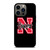 NEBRASKA HUSKERS UNIVERSITY FOOTBALL TEAM LOGO iPhone 13 Pro Case