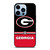 GEORGIA BULDOGS STRIPS iPhone 13 Pro Max Case