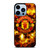 MANCHESTER UNITED FOOTBALL CLUB ON FIRE iPhone 13 Pro Max Case