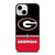 GEORGIA BULDOGS STRIPS iPhone 13 Mini Case